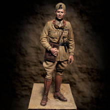 Modelo de resina gk, figura de funcionário italiano libia 1/35, tema militar da segunda guerra mundial, kit não montado e sem pintura, 1940 2024 - compre barato