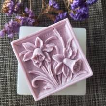 HC0131 PRZY Silicone Mold flowers Soap Molds Campanula Square soap flower Clay Resin Gypsum Chocolate Candle Candy Mold 2024 - buy cheap