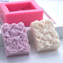 Rectangular Rose Handmade Soap Silicone Mold DIY Soap Silicone Mold Fondant Cake Silicone Mold Chocolate Mold Cake Decor 2024 - buy cheap