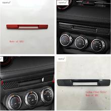 Lapetus Accessories Fit For Mazda 2 Demio 2015 - 2019 ABS Front Central Display Screen Decoration Strip Molding Cover Kit Trim 2024 - buy cheap