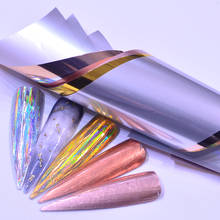 Adesivo de mármore holográfico para unhas, 10 pçs, escudo estrelado, transferência deslizante, adesivo, gradiente, arte, decalque, decoração da unha, 2021 2024 - compre barato