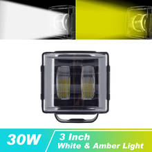 Luz de led/farol dianteiro 6 a 3 w, para carro, 12v, 24v, luz de neblina, offroad, 4x4, motocicleta, uaz, atv, suv, caminhões 2024 - compre barato