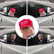 Trump&Biden Car Stickers Decoration Personalized Customization Decal Waterproof Transparent Ornament For Glass Window Universal 2024 - buy cheap