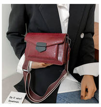2020 Luxury Crocodile Pattern Crossbody Bags for Women Broadband Messenger Bag PU Leather Handbags Shoulder Bag sac main femme 2024 - buy cheap