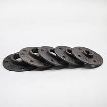 6pcs Iron Pipe Fittings Wall Mount Floor Antique DN15 Flange Piece Hardware Tool cast iron flanges 2024 - buy cheap