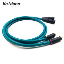 Haldane-Cable de Audio HIFI BR-109 RCA a XLR, Conector de 3 pines XLR macho a RCA, interconexión con CARDAS cruzadas, EE. UU. 2024 - compra barato