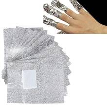 100 Pcs Aluminium Foil Nail Art Soak Off Acrylic Gel Polish Nail Removal Nail Wraps Remover Polish Manicure Tool Easy Cleaner 2024 - buy cheap