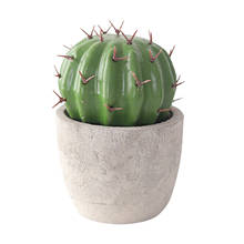 Adorno de Cactus vívido, simulación de Cemento Artificial, figura de Cactus de escritorio, molde de exhibición, modelo de planta de simulación creativa para el hogar 2024 - compra barato