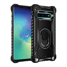 Rugged Shockproof Case For Samsung Galaxy S10 Note 10 Plus Note 9 Note10 Plus Note9 Phone Metal Ring Holder Stand Shock Cover On 2024 - buy cheap