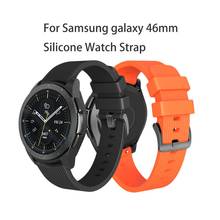 22mm Width for Samsung Gear S3 Bracelet Band Soft Silicone Strap  Silicone Watchband for Samsung Galaxy 46mm Frontier Wristband 2024 - buy cheap