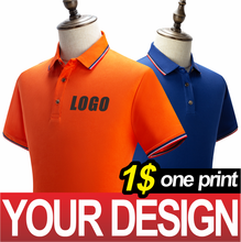 2021 new men's and women's business polo shirts with custom printing and embroidery 2024 - buy cheap