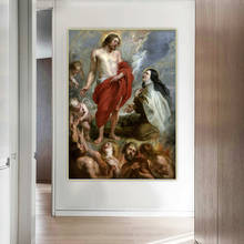 Citon Peter Paul Rubens《Santa Teresa De Jesus》Canvas Oil Painting Artwork Poster Picture Wall Hanging Decorations Home Decor 2024 - buy cheap