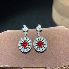 KJJEAXCMY fine jewelry natural ruby 925 sterling silver women gemstone earrings new Ear Studs support test fashion 2024 - buy cheap