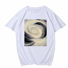 2020 новая эстетическая одежда женские топы Плюс Размер 3XL летние креативные Графические футболки с масляной росписью женские 90s Harajuku художественная футболка 2024 - купить недорого