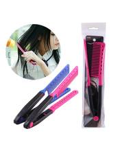 V-shaped Clip-type Curling Comb Straightening Comb DIY Hairdressing Combs Modeling Design 2024 - buy cheap