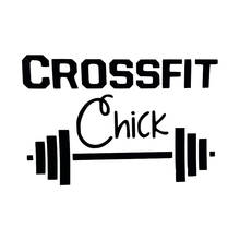 16*10.7cm crossfit chick pesos treino decalque adesivo engraçado janela do carro pára-choques novidade jdm deriva vinil decalque adesivo 2024 - compre barato