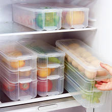 Plástico multi-camada mais crisper geladeira frutas caixa de armazenamento de alimentos tampa caixa de ovo recipiente de armazenamento doméstico cozinha geladeira organizador 2024 - compre barato