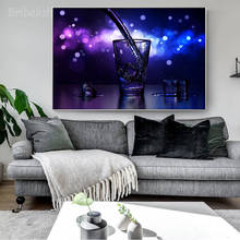 Imágenes artísticas de pared de hielo en el cristal para sala de estar, carteles modernos de decoración del hogar, impresión HD en pinturas en lienzo, 1 unidad 2024 - compra barato
