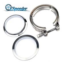 ESPEEDER Universal 3.0" 76mm V-Band Clamp Kit Exhaust V Band Clamp Flange Quick Release Clamp For Turbo Exhaust Pipes Downpipe 2024 - buy cheap
