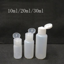 100pcs 10ml/20ml/30ml Plastic Squeezable PE Flip Lid Lotion Bottles  Cosmetic Sample Container Travel Liquid Refillable Vial Jar 2024 - buy cheap