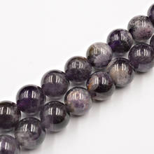 Natural Stone Purplel Amethysts Beads Round Loose Spacer Beads 15''Strand 4/6/8/10mm for Jewelry Making DIY Bracelets Necklace 2024 - compre barato