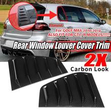 Ventana de aspecto de carbono, cubierta de ventilación lateral trasera para GOLF 6 MK6 R 2010-2014 2024 - compra barato