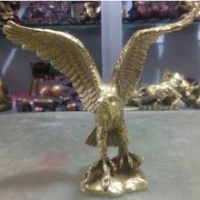 308  Chinese Fengshui Brass king of birds Eagle Hawk Animal sculpture Statue bronze factory outlets 2024 - buy cheap