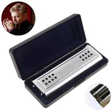 Professional 24 Holes Key Of C&G Silver Double-side  Tremolo Harmonica  for Adult Beginner and Children 2024 - buy cheap