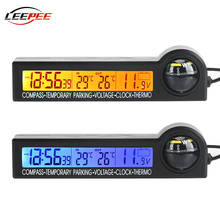 Car Clock Digital Display Exterior Thermometer Compass Parking Plate Dashboard On-board Computer Monitoring Kit Auto Accessories 2024 - buy cheap