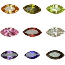 Atacado 1.5x3-10x20mm mix várias cores marquise corte cz grânulos solto zircão cúbico pedra para jóias acessório diy 2024 - compre barato