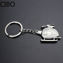 2019 New Creative helicopter keychain metal key chain stainless steel key ring aircraft modeling novelty jewelry 2024 - buy cheap