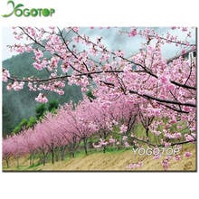 Diamond Embroidery Cherry Blossoms Mosaic Landscape Home Decor 5D Diy Daimond Painting Full Drill Rhinestones sticker YY2513 2024 - buy cheap