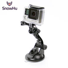 Snowhu suporte de sucção para para-brisa, para gopro hero 9 8 7 6 e yi 4k, com adaptador de tripé, acessório de câmera gp61 2024 - compre barato