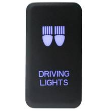 Interruptor universal de luz de neblina para carro, 12v, botão a laser de fio, com luz azul para toyota luzes de condução 2024 - compre barato