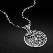 Collar de plata de ley 925 con forma de dragón hecho a mano para hombre, cadena de plata esterlina 100%, Estilo Vintage, tailandés, 50-70CM 2024 - compra barato