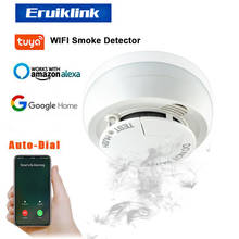 Detector de humo portátil con Wifi para el hogar, sistema de seguridad con Sensor de alarma, protección contra incendios, Smart Life, Tuya App 2024 - compra barato