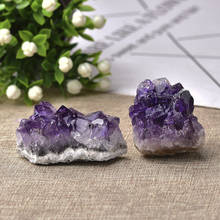 100% Natural Crystal Amethyst Cluster Irregular Quartz Energy Health Healing Stones Reiki Stones Point Specimen Home Decor Gifts 2024 - buy cheap