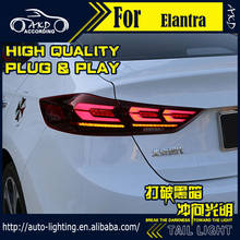 АКД автомобильный Стайлинг задний фонарь для Hyundai Elantra задний фонарь 2017 новый Elantra светодиодный задний фонарь сигнал DRL Стоп задний фонарь аксессуары 2024 - купить недорого