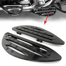 Foot Boards Motorcycle Driver Stretched Floorboard Black CNC Front Footpegs For Harley Touring Road King Dyna FLD FL Softail 2024 - buy cheap