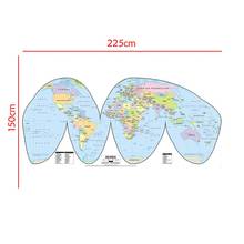150x225 см карта мира проекционная карта страны Goode из нетканого материала виниловый спрей карта 2024 - купить недорого