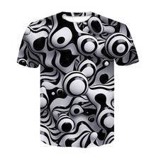 Men Fashion 3D Digital Printed T-Shirt Casual Loose O-Neck Short Sleeve Top Tees Mens Brand Shirts Clothing black funny t shirt 2024 - buy cheap