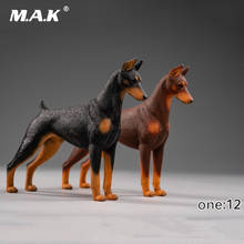 Coleção em escala 1/12, acessório de figura de ação em estoque jxk022 dobermann animal preto/marrom, modelo de pele para fãs, presentes 2024 - compre barato
