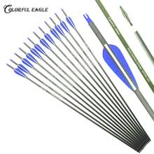 Archery Spine 300 400 Pure Carbon Arrows 28'' 30" 31" Shaft for Compound Recurve Bow Longbow Hunting Shooting 2024 - buy cheap