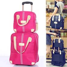 Wheeled bag  Women Luggage  girl Handbag wheels waterproof trolley bags business large capacity Boarding bag Travel Suitcase Bag 2024 - buy cheap