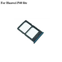 100% New For Huawei P40 Lite SIM Card Tray + Micro SD Card Tray Holder Slot Adapter Socket For Huawei P 40 Lite Parts P40Lite 2024 - buy cheap