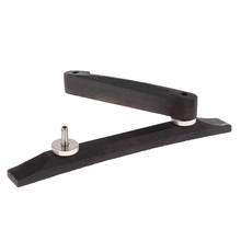 Adjustable Ebony Bridge For Jazz Guitar Parts Replacements Nickel Adjustment 2024 - buy cheap