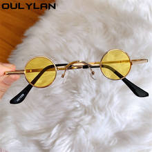 Oulylan Mini Round Sunglasses Women Men Classic Hip Hop Metal Small Sun Glasses Female Male Outdoor Goggles Shades UV400 2024 - buy cheap