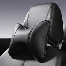 Reposacabezas de asiento de coche, almohada Universal para el cuello, soporte para la cabeza, de cuero PU para conducir, cuatro estaciones 2024 - compra barato