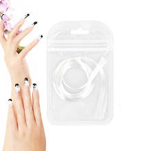Reparación de uñas de 1M, fibra de vidrio con 5 piezas de sujeción de Clip para Gel UV DIY, puntas de extensión de uñas acrílicas blancas, Gel de fibra de vidrio 2024 - compra barato