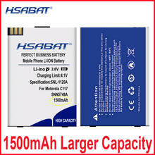HSABAT 0 Cycle 1500mAh SNN5749A Battery for Motorola C117 C118 C155 C139 C115 C116 C157 V171 W150I W200 Accumulator 2024 - buy cheap